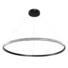 kelvo® DIAMOND KLV-101-0233 Κρεμαστό Φωτιστικό Οροφής LED 75W 7500lm 180° AC 220-240V IP20 Ρυθμιζόμενο Λευκό CCT με Χειριστήριο από 2700K έως 6000K Dimmable – Lumileds SMD Chip – Μαύρο Ματ – Μ100 x Π100 x Υ3cm – 3 Χρόνια Εγγύηση