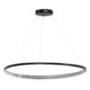 kelvo® DIAMOND KLV-101-0233 Κρεμαστό Φωτιστικό Οροφής LED 75W 7500lm 180° AC 220-240V IP20 Ρυθμιζόμενο Λευκό CCT με Χειριστήριο από 2700K έως 6000K Dimmable – Lumileds SMD Chip – Μαύρο Ματ – Μ100 x Π100 x Υ3cm – 3 Χρόνια Εγγύηση