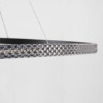 kelvo® DIAMOND KLV-101-0233 Κρεμαστό Φωτιστικό Οροφής LED 75W 7500lm 180° AC 220-240V IP20 Ρυθμιζόμενο Λευκό CCT με Χειριστήριο από 2700K έως 6000K Dimmable – Lumileds SMD Chip – Μαύρο Ματ – Μ100 x Π100 x Υ3cm – 3 Χρόνια Εγγύηση