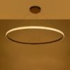 kelvo® DIAMOND KLV-101-0234 Κρεμαστό Φωτιστικό Οροφής LED 75W 7500lm 180° AC 220-240V IP20 Ρυθμιζόμενο Λευκό CCT με Χειριστήριο από 2700K έως 6000K Dimmable – Lumileds SMD Chip – Χρυσό Πλατίνα – Μ100 x Π100 x Υ3cm – 3 Χρόνια Εγγύηση