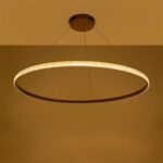 kelvo® DIAMOND KLV-101-0234 Κρεμαστό Φωτιστικό Οροφής LED 75W 7500lm 180° AC 220-240V IP20 Ρυθμιζόμενο Λευκό CCT με Χειριστήριο από 2700K έως 6000K Dimmable – Lumileds SMD Chip – Χρυσό Πλατίνα – Μ100 x Π100 x Υ3cm – 3 Χρόνια Εγγύηση