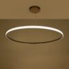 kelvo® DIAMOND KLV-101-0234 Κρεμαστό Φωτιστικό Οροφής LED 75W 7500lm 180° AC 220-240V IP20 Ρυθμιζόμενο Λευκό CCT με Χειριστήριο από 2700K έως 6000K Dimmable – Lumileds SMD Chip – Χρυσό Πλατίνα – Μ100 x Π100 x Υ3cm – 3 Χρόνια Εγγύηση
