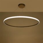 kelvo® DIAMOND KLV-101-0234 Κρεμαστό Φωτιστικό Οροφής LED 75W 7500lm 180° AC 220-240V IP20 Ρυθμιζόμενο Λευκό CCT με Χειριστήριο από 2700K έως 6000K Dimmable – Lumileds SMD Chip – Χρυσό Πλατίνα – Μ100 x Π100 x Υ3cm – 3 Χρόνια Εγγύηση