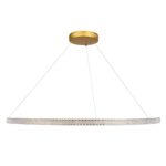 kelvo® DIAMOND KLV-101-0234 Κρεμαστό Φωτιστικό Οροφής LED 75W 7500lm 180° AC 220-240V IP20 Ρυθμιζόμενο Λευκό CCT με Χειριστήριο από 2700K έως 6000K Dimmable – Lumileds SMD Chip – Χρυσό Πλατίνα – Μ100 x Π100 x Υ3cm – 3 Χρόνια Εγγύηση