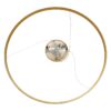 kelvo® DIAMOND KLV-101-0234 Κρεμαστό Φωτιστικό Οροφής LED 75W 7500lm 180° AC 220-240V IP20 Ρυθμιζόμενο Λευκό CCT με Χειριστήριο από 2700K έως 6000K Dimmable – Lumileds SMD Chip – Χρυσό Πλατίνα – Μ100 x Π100 x Υ3cm – 3 Χρόνια Εγγύηση
