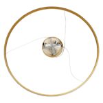 kelvo® DIAMOND KLV-101-0234 Κρεμαστό Φωτιστικό Οροφής LED 75W 7500lm 180° AC 220-240V IP20 Ρυθμιζόμενο Λευκό CCT με Χειριστήριο από 2700K έως 6000K Dimmable – Lumileds SMD Chip – Χρυσό Πλατίνα – Μ100 x Π100 x Υ3cm – 3 Χρόνια Εγγύηση