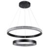 kelvo® DIAMOND KLV-101-0235 Κρεμαστό Φωτιστικό Οροφής LED 75W 7500lm 360° AC 220-240V IP20 Ρυθμιζόμενο Λευκό CCT με Χειριστήριο από 2700K έως 6000K Dimmable – Lumileds SMD Chip – Μαύρο Ματ – Μ60 x Π60 x Υ40cm – 3 Χρόνια Εγγύηση