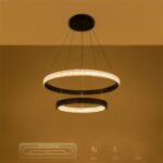 kelvo® DIAMOND KLV-101-0235-V2 Κρεμαστό Φωτιστικό Οροφής LED 75W 7500lm 360° AC 220-240V IP20 Ρυθμιζόμενο Λευκό CCT με Χειριστήριο από 2700K έως 6000K Dimmable – Lumileds SMD Chip – Μαύρο Ματ – Μ60 x Π60 x Υ40cm – 3 Χρόνια Εγγύηση