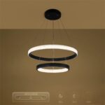 kelvo® DIAMOND KLV-101-0235-V2 Κρεμαστό Φωτιστικό Οροφής LED 75W 7500lm 360° AC 220-240V IP20 Ρυθμιζόμενο Λευκό CCT με Χειριστήριο από 2700K έως 6000K Dimmable – Lumileds SMD Chip – Μαύρο Ματ – Μ60 x Π60 x Υ40cm – 3 Χρόνια Εγγύηση