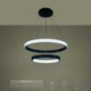 kelvo® DIAMOND KLV-101-0235-V2 Κρεμαστό Φωτιστικό Οροφής LED 75W 7500lm 360° AC 220-240V IP20 Ρυθμιζόμενο Λευκό CCT με Χειριστήριο από 2700K έως 6000K Dimmable – Lumileds SMD Chip – Μαύρο Ματ – Μ60 x Π60 x Υ40cm – 3 Χρόνια Εγγύηση