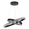 kelvo® DIAMOND KLV-101-0235-V2 Κρεμαστό Φωτιστικό Οροφής LED 75W 7500lm 360° AC 220-240V IP20 Ρυθμιζόμενο Λευκό CCT με Χειριστήριο από 2700K έως 6000K Dimmable – Lumileds SMD Chip – Μαύρο Ματ – Μ60 x Π60 x Υ40cm – 3 Χρόνια Εγγύηση
