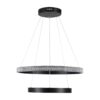 kelvo® DIAMOND KLV-101-0235-V2 Κρεμαστό Φωτιστικό Οροφής LED 75W 7500lm 360° AC 220-240V IP20 Ρυθμιζόμενο Λευκό CCT με Χειριστήριο από 2700K έως 6000K Dimmable – Lumileds SMD Chip – Μαύρο Ματ – Μ60 x Π60 x Υ40cm – 3 Χρόνια Εγγύηση