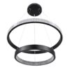 kelvo® DIAMOND KLV-101-0235-V2 Κρεμαστό Φωτιστικό Οροφής LED 75W 7500lm 360° AC 220-240V IP20 Ρυθμιζόμενο Λευκό CCT με Χειριστήριο από 2700K έως 6000K Dimmable – Lumileds SMD Chip – Μαύρο Ματ – Μ60 x Π60 x Υ40cm – 3 Χρόνια Εγγύηση