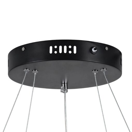 kelvo® DIAMOND KLV-101-0235-V2 Κρεμαστό Φωτιστικό Οροφής LED 75W 7500lm 360° AC 220-240V IP20 Ρυθμιζόμενο Λευκό CCT με Χειριστήριο από 2700K έως 6000K Dimmable – Lumileds SMD Chip – Μαύρο Ματ – Μ60 x Π60 x Υ40cm – 3 Χρόνια Εγγύηση