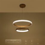 kelvo® DIAMOND KLV-101-0236-V2 Κρεμαστό Φωτιστικό Οροφής LED 75W 7500lm 360° AC 220-240V IP20 Ρυθμιζόμενο Λευκό CCT με Χειριστήριο από 2700K έως 6000K Dimmable – Lumileds SMD Chip – Χρυσό Πλατίνα – Μ60 x Π60 x Υ40cm – 3 Χρόνια Εγγύηση