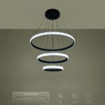 kelvo® DIAMOND KLV-101-0237 Κρεμαστό Φωτιστικό Οροφής LED 100W 10000lm 180° AC 220-240V IP20 Ρυθμιζόμενο Λευκό CCT με Χειριστήριο από 2700K έως 6000K Dimmable – Lumileds SMD Chip – Μαύρο Ματ – Μ60 x Π60 x Υ60cm – 3 Χρόνια Εγγύηση