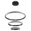 kelvo® DIAMOND KLV-101-0237 Κρεμαστό Φωτιστικό Οροφής LED 100W 10000lm 180° AC 220-240V IP20 Ρυθμιζόμενο Λευκό CCT με Χειριστήριο από 2700K έως 6000K Dimmable – Lumileds SMD Chip – Μαύρο Ματ – Μ60 x Π60 x Υ60cm – 3 Χρόνια Εγγύηση