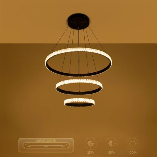 kelvo® DIAMOND KLV-101-0237-V2 Κρεμαστό Φωτιστικό Οροφής LED 100W 10000lm 180° AC 220-240V IP20 Ρυθμιζόμενο Λευκό CCT με Χειριστήριο από 2700K έως 6000K Dimmable – Lumileds SMD Chip – Μαύρο Ματ – Μ60 x Π60 x Υ60cm – 3 Χρόνια Εγγύηση