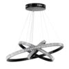 kelvo® DIAMOND KLV-101-0237-V2 Κρεμαστό Φωτιστικό Οροφής LED 100W 10000lm 180° AC 220-240V IP20 Ρυθμιζόμενο Λευκό CCT με Χειριστήριο από 2700K έως 6000K Dimmable – Lumileds SMD Chip – Μαύρο Ματ – Μ60 x Π60 x Υ60cm – 3 Χρόνια Εγγύηση