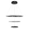 kelvo® DIAMOND KLV-101-0237-V2 Κρεμαστό Φωτιστικό Οροφής LED 100W 10000lm 180° AC 220-240V IP20 Ρυθμιζόμενο Λευκό CCT με Χειριστήριο από 2700K έως 6000K Dimmable – Lumileds SMD Chip – Μαύρο Ματ – Μ60 x Π60 x Υ60cm – 3 Χρόνια Εγγύηση