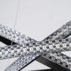 kelvo® DIAMOND KLV-101-0237-V2 Κρεμαστό Φωτιστικό Οροφής LED 100W 10000lm 180° AC 220-240V IP20 Ρυθμιζόμενο Λευκό CCT με Χειριστήριο από 2700K έως 6000K Dimmable – Lumileds SMD Chip – Μαύρο Ματ – Μ60 x Π60 x Υ60cm – 3 Χρόνια Εγγύηση