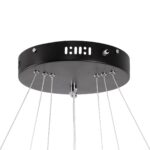kelvo® DIAMOND KLV-101-0237-V2 Κρεμαστό Φωτιστικό Οροφής LED 100W 10000lm 180° AC 220-240V IP20 Ρυθμιζόμενο Λευκό CCT με Χειριστήριο από 2700K έως 6000K Dimmable – Lumileds SMD Chip – Μαύρο Ματ – Μ60 x Π60 x Υ60cm – 3 Χρόνια Εγγύηση
