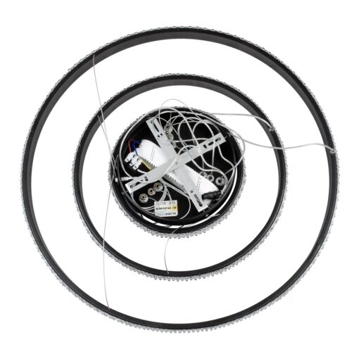 kelvo® DIAMOND KLV-101-0237-V2 Κρεμαστό Φωτιστικό Οροφής LED 100W 10000lm 180° AC 220-240V IP20 Ρυθμιζόμενο Λευκό CCT με Χειριστήριο από 2700K έως 6000K Dimmable – Lumileds SMD Chip – Μαύρο Ματ – Μ60 x Π60 x Υ60cm – 3 Χρόνια Εγγύηση