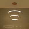 kelvo® DIAMOND KLV-101-0238 Κρεμαστό Φωτιστικό Οροφής LED 100W 10000lm 180° AC 220-240V IP20 Ρυθμιζόμενο Λευκό CCT με Χειριστήριο από 2700K έως 6000K Dimmable – Lumileds SMD Chip – Χρυσό Πλατίνα – Μ60 x Π60 x Υ60cm – 3 Χρόνια Εγγύηση
