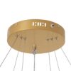 kelvo® DIAMOND KLV-101-0238 Κρεμαστό Φωτιστικό Οροφής LED 100W 10000lm 180° AC 220-240V IP20 Ρυθμιζόμενο Λευκό CCT με Χειριστήριο από 2700K έως 6000K Dimmable – Lumileds SMD Chip – Χρυσό Πλατίνα – Μ60 x Π60 x Υ60cm – 3 Χρόνια Εγγύηση