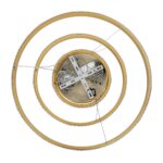 kelvo® DIAMOND KLV-101-0238 Κρεμαστό Φωτιστικό Οροφής LED 100W 10000lm 180° AC 220-240V IP20 Ρυθμιζόμενο Λευκό CCT με Χειριστήριο από 2700K έως 6000K Dimmable – Lumileds SMD Chip – Χρυσό Πλατίνα – Μ60 x Π60 x Υ60cm – 3 Χρόνια Εγγύηση