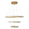 kelvo® DIAMOND KLV-101-0238-V2 Κρεμαστό Φωτιστικό Οροφής LED 100W 10000lm 180° AC 220-240V IP20 Ρυθμιζόμενο Λευκό CCT με Χειριστήριο από 2700K έως 6000K Dimmable – Lumileds SMD Chip – Χρυσό Πλατίνα – Μ60 x Π60 x Υ60cm – 3 Χρόνια Εγγύηση