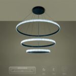 kelvo® DIAMOND KLV-101-0239 Κρεμαστό Φωτιστικό Οροφής LED 120W 12000lm 180° AC 220-240V IP20 Ρυθμιζόμενο Λευκό CCT με Χειριστήριο από 2700K έως 6000K Dimmable – Lumileds SMD Chip – Μαύρο Ματ – Μ80 x Π80 x Υ80cm – 3 Χρόνια Εγγύηση