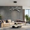 kelvo® DIAMOND KLV-101-0139-V2 Κρεμαστό Φωτιστικό Οροφής LED 120W 12000lm 180° AC 220-240V IP20 Ρυθμιζόμενο Λευκό CCT με Χειριστήριο από 2700K έως 6000K Dimmable – Lumileds SMD Chip – Μαύρο Ματ – Μ80 x Π80 x Υ80cm – 3 Χρόνια Εγγύηση