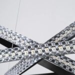 kelvo® DIAMOND KLV-101-0139-V2 Κρεμαστό Φωτιστικό Οροφής LED 120W 12000lm 180° AC 220-240V IP20 Ρυθμιζόμενο Λευκό CCT με Χειριστήριο από 2700K έως 6000K Dimmable – Lumileds SMD Chip – Μαύρο Ματ – Μ80 x Π80 x Υ80cm – 3 Χρόνια Εγγύηση