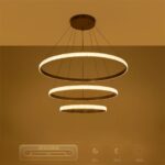 kelvo® DIAMOND KLV-101-0240 Κρεμαστό Φωτιστικό Οροφής LED 120W 12000lm 180° AC 220-240V IP20 Ρυθμιζόμενο Λευκό CCT με Χειριστήριο από 2700K έως 6000K Dimmable – Lumileds SMD Chip – Χρυσό Πλατίνα – Μ80 x Π80 x Υ80cm – 3 Χρόνια Εγγύηση