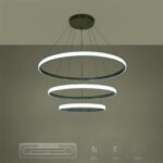 kelvo® DIAMOND KLV-101-0240 Κρεμαστό Φωτιστικό Οροφής LED 120W 12000lm 180° AC 220-240V IP20 Ρυθμιζόμενο Λευκό CCT με Χειριστήριο από 2700K έως 6000K Dimmable – Lumileds SMD Chip – Χρυσό Πλατίνα – Μ80 x Π80 x Υ80cm – 3 Χρόνια Εγγύηση