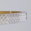 kelvo® DIAMOND KLV-101-0240 Κρεμαστό Φωτιστικό Οροφής LED 120W 12000lm 180° AC 220-240V IP20 Ρυθμιζόμενο Λευκό CCT με Χειριστήριο από 2700K έως 6000K Dimmable – Lumileds SMD Chip – Χρυσό Πλατίνα – Μ80 x Π80 x Υ80cm – 3 Χρόνια Εγγύηση