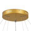 kelvo® DIAMOND KLV-101-0240 Κρεμαστό Φωτιστικό Οροφής LED 120W 12000lm 180° AC 220-240V IP20 Ρυθμιζόμενο Λευκό CCT με Χειριστήριο από 2700K έως 6000K Dimmable – Lumileds SMD Chip – Χρυσό Πλατίνα – Μ80 x Π80 x Υ80cm – 3 Χρόνια Εγγύηση