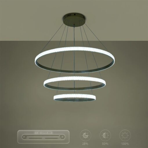 kelvo® DIAMOND KLV-101-0240-V2 Κρεμαστό Φωτιστικό Οροφής LED 120W 12000lm 180° AC 220-240V IP20 Ρυθμιζόμενο Λευκό CCT με Χειριστήριο από 2700K έως 6000K Dimmable – Lumileds SMD Chip – Χρυσό Πλατίνα – Μ80 x Π80 x Υ80cm – 3 Χρόνια Εγγύηση