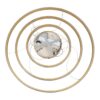 kelvo® DIAMOND KLV-101-0240-V2 Κρεμαστό Φωτιστικό Οροφής LED 120W 12000lm 180° AC 220-240V IP20 Ρυθμιζόμενο Λευκό CCT με Χειριστήριο από 2700K έως 6000K Dimmable – Lumileds SMD Chip – Χρυσό Πλατίνα – Μ80 x Π80 x Υ80cm – 3 Χρόνια Εγγύηση