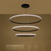 kelvo® DIAMOND KLV-101-0241 Κρεμαστό Φωτιστικό Οροφής LED 150W 15000lm 180° AC 220-240V IP20 Ρυθμιζόμενο Λευκό CCT με Χειριστήριο από 2700K έως 6000K Dimmable – Lumileds SMD Chip – Μαύρο Ματ – Μ100 x Π100 x Υ100cm – 3 Χρόνια Εγγύηση