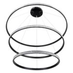 kelvo® DIAMOND KLV-101-0241 Κρεμαστό Φωτιστικό Οροφής LED 150W 15000lm 180° AC 220-240V IP20 Ρυθμιζόμενο Λευκό CCT με Χειριστήριο από 2700K έως 6000K Dimmable – Lumileds SMD Chip – Μαύρο Ματ – Μ100 x Π100 x Υ100cm – 3 Χρόνια Εγγύηση