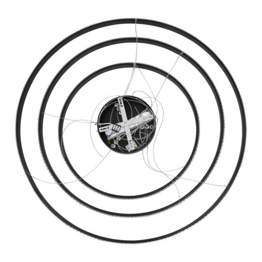 kelvo® DIAMOND KLV-101-0241 Κρεμαστό Φωτιστικό Οροφής LED 150W 15000lm 180° AC 220-240V IP20 Ρυθμιζόμενο Λευκό CCT με Χειριστήριο από 2700K έως 6000K Dimmable – Lumileds SMD Chip – Μαύρο Ματ – Μ100 x Π100 x Υ100cm – 3 Χρόνια Εγγύηση