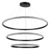 kelvo® DIAMOND KLV-101-0241-V2 Κρεμαστό Φωτιστικό Οροφής LED 150W 15000lm 180° AC 220-240V IP20 Ρυθμιζόμενο Λευκό CCT με Χειριστήριο από 2700K έως 6000K Dimmable – Lumileds SMD Chip – Μαύρο Ματ – Μ100 x Π100 x Υ100cm – 3 Χρόνια Εγγύηση