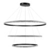 kelvo® DIAMOND KLV-101-0241-V2 Κρεμαστό Φωτιστικό Οροφής LED 150W 15000lm 180° AC 220-240V IP20 Ρυθμιζόμενο Λευκό CCT με Χειριστήριο από 2700K έως 6000K Dimmable – Lumileds SMD Chip – Μαύρο Ματ – Μ100 x Π100 x Υ100cm – 3 Χρόνια Εγγύηση