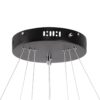 kelvo® DIAMOND KLV-101-0241-V2 Κρεμαστό Φωτιστικό Οροφής LED 150W 15000lm 180° AC 220-240V IP20 Ρυθμιζόμενο Λευκό CCT με Χειριστήριο από 2700K έως 6000K Dimmable – Lumileds SMD Chip – Μαύρο Ματ – Μ100 x Π100 x Υ100cm – 3 Χρόνια Εγγύηση