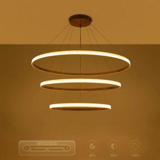 kelvo® DIAMOND KLV-101-0242-V2 Κρεμαστό Φωτιστικό Οροφής LED 150W 15000lm 180° AC 220-240V IP20 Ρυθμιζόμενο Λευκό CCT με Χειριστήριο από 2700K έως 6000K Dimmable – Lumileds SMD Chip – Χρυσό Πλατίνα – Μ100 x Π100 x Υ100cm – 3 Χρόνια Εγγύηση