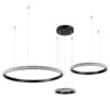 kelvo® DIAMOND KLV-101-0243 Κρεμαστό Φωτιστικό Οροφής LED 100W 10000lm 180° AC 220-240V IP20 Ρυθμιζόμενο Λευκό CCT με Χειριστήριο από 2700K έως 6000K Dimmable – Lumileds SMD Chip – Μαύρο Ματ – Μ110 x Π110 x Υ60cm – 3 Χρόνια Εγγύηση