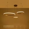 kelvo® DIAMOND KLV-101-0244 Κρεμαστό Φωτιστικό Οροφής LED 100W 10000lm 180° AC 220-240V IP20 Ρυθμιζόμενο Λευκό CCT με Χειριστήριο από 2700K έως 6000K Dimmable – Lumileds SMD Chip – Χρυσό Πλατίνα – Μ110 x Π110 x Υ60cm – 3 Χρόνια Εγγύηση