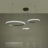 kelvo® DIAMOND KLV-101-0244 Κρεμαστό Φωτιστικό Οροφής LED 100W 10000lm 180° AC 220-240V IP20 Ρυθμιζόμενο Λευκό CCT με Χειριστήριο από 2700K έως 6000K Dimmable – Lumileds SMD Chip – Χρυσό Πλατίνα – Μ110 x Π110 x Υ60cm – 3 Χρόνια Εγγύηση